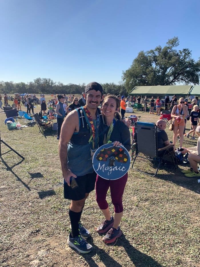 My wife and I after the race